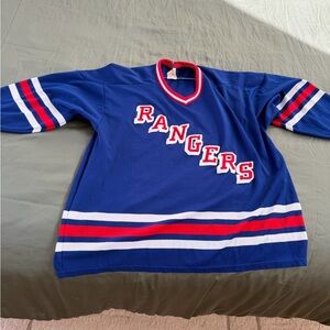 Vintage Blue Rangers Hockey Jersey